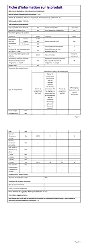 Réfrigérateur FBM260L 262L (187+75), Low frost, Acier inoxydable, 12 ans de garantie sur le compresseur – Image 2