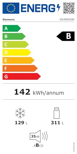 KG49NXIBF iQ300 - Réfrigérateur XXL autonome avec congélateur en bas - 203 x 70 cm Acier inoxydable – Image 6