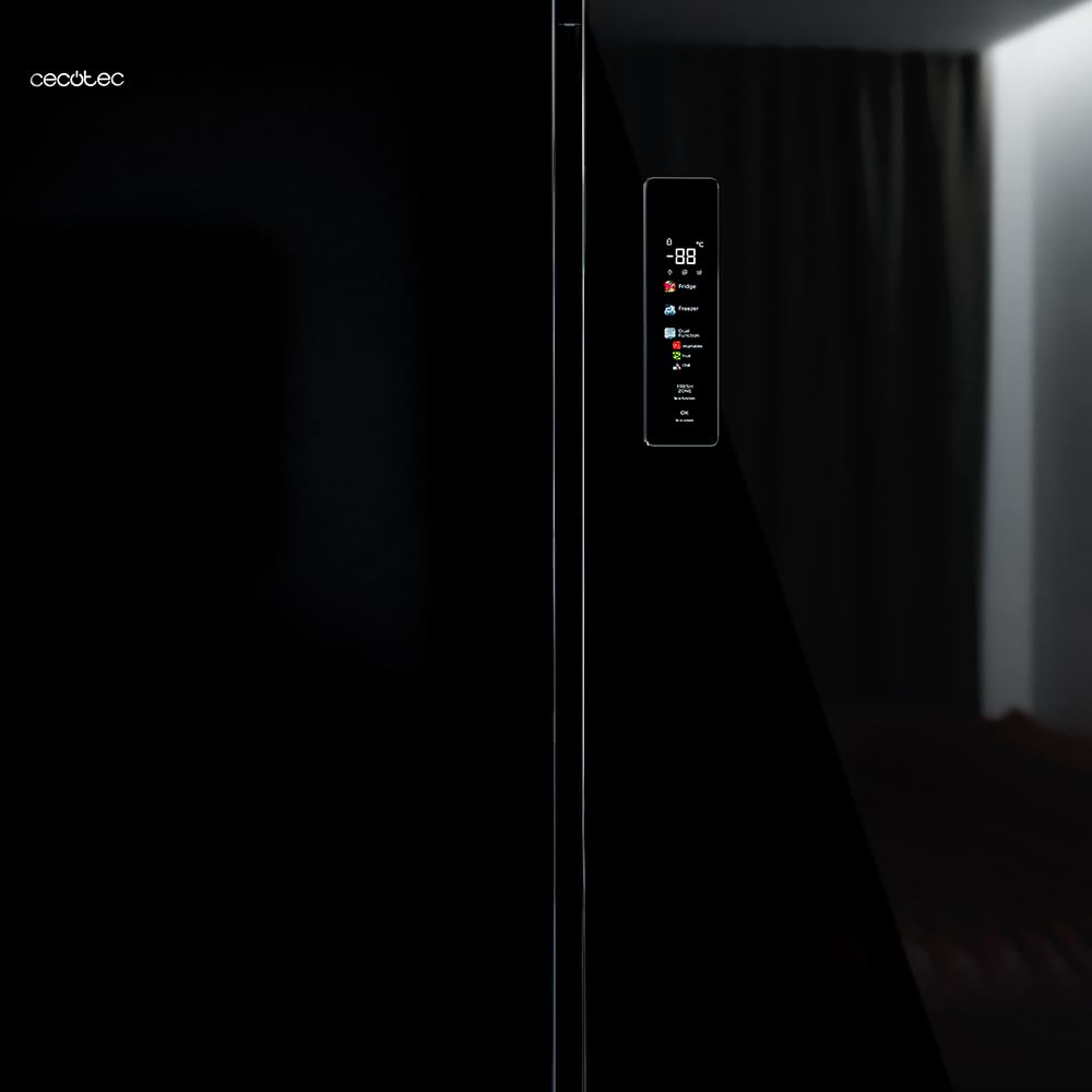 Réfrigérateur Américain 4 Portes Bolero CoolMarket 4D 601 Black Glass E. 01938, Verre Noir – Image 5