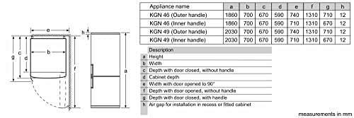 KGN49XWEA - Série 4, Réfrigérateur, Blanc – Image 2