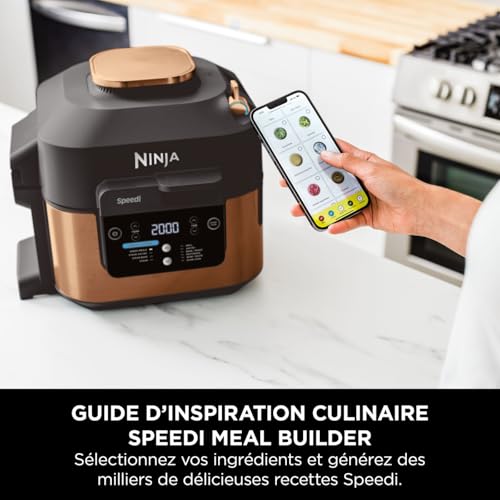 Speedi 10-en-1 Autocuiseur rapide, Air Fryer, Noir et Cuivre ON400EUCP – Image 2