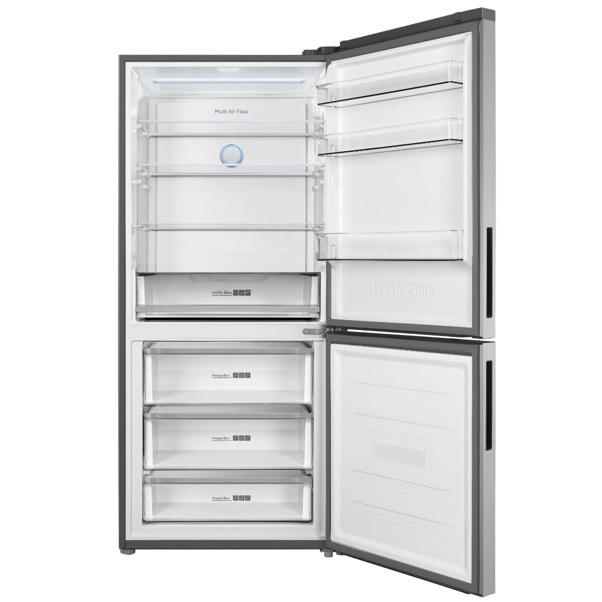 Réfrigérateur GCB417NFIX 417L Grande largeur 70cm - congélateur bas - No Frost - Inox – Image 8