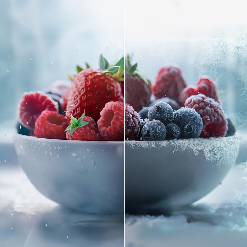 Réfrigérateur Américain 4 Portes Bolero CoolMarket 4D 601 Black Glass E. 01938, Verre Noir – Image 8