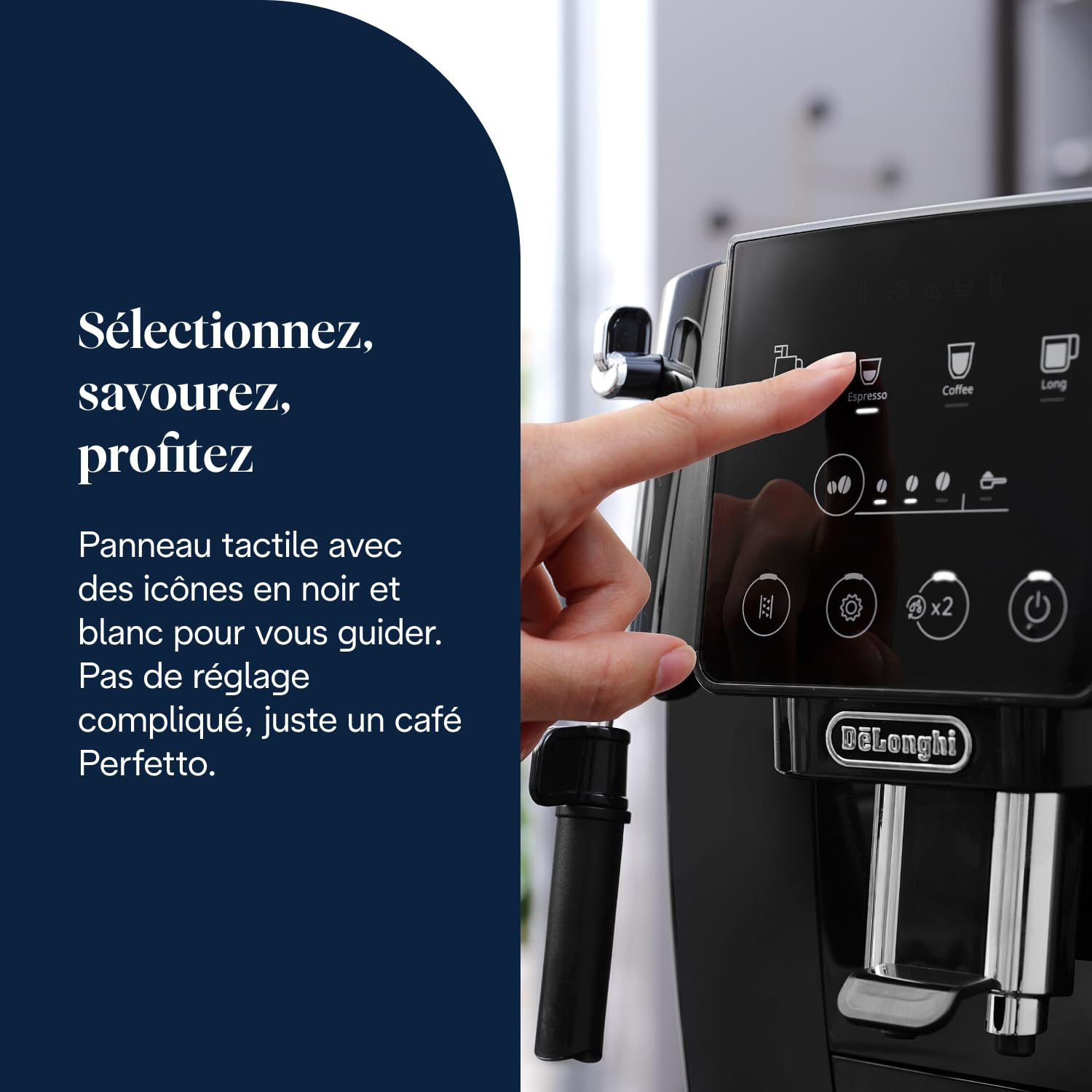 Magnifica Perfetto Machine à Café Automatique, Noir (ECAM222.20.B) – Image 5