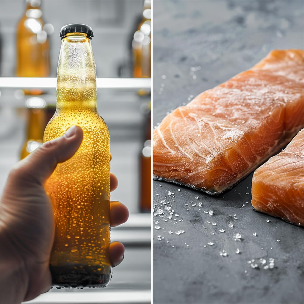 Réfrigérateur Américain 4 Portes Bolero CoolMarket 4D 601 Black Glass E. 01938, Verre Noir – Image 6