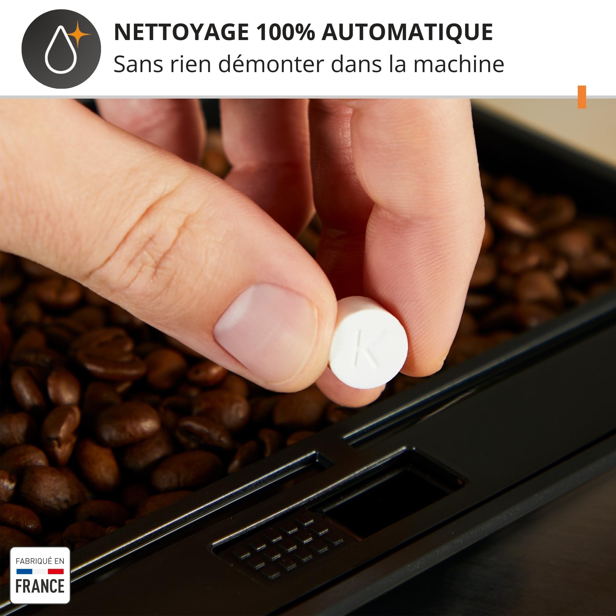 Machine à café grain, Noire, YY8135FD – Image 3