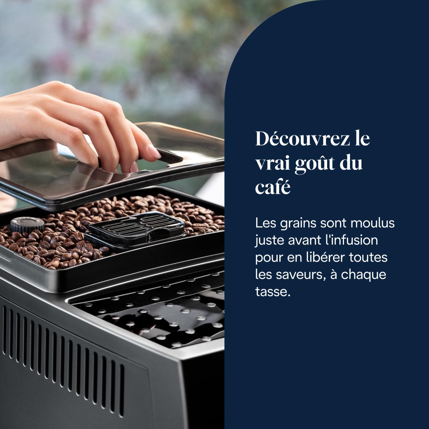 Machine à Café Automatique avec Mousseur à Lait Manuel, Noir (ECAM11.112.B) – Image 7