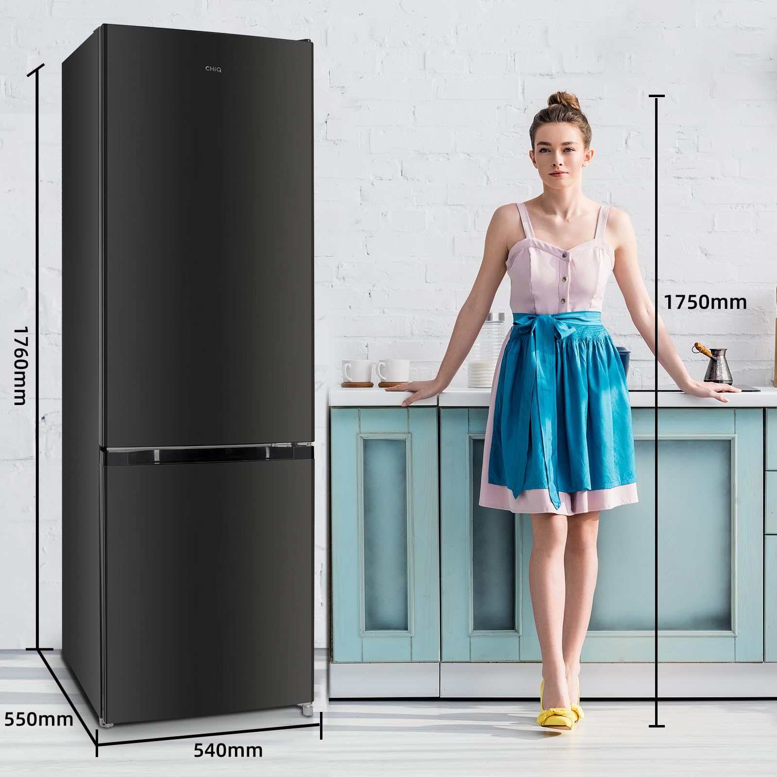 Réfrigérateur FBM260L 262L (187+75), Low frost, Acier inoxydable, 12 ans de garantie sur le compresseur – Image 11