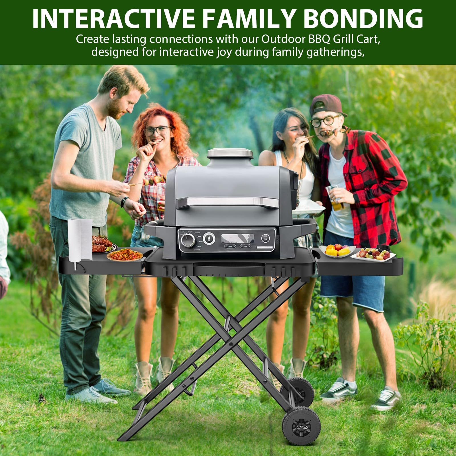 Chariot de table portable d'extérieur pour barbecue Woodfire (série OG701 OG850 OG951) – Image 2
